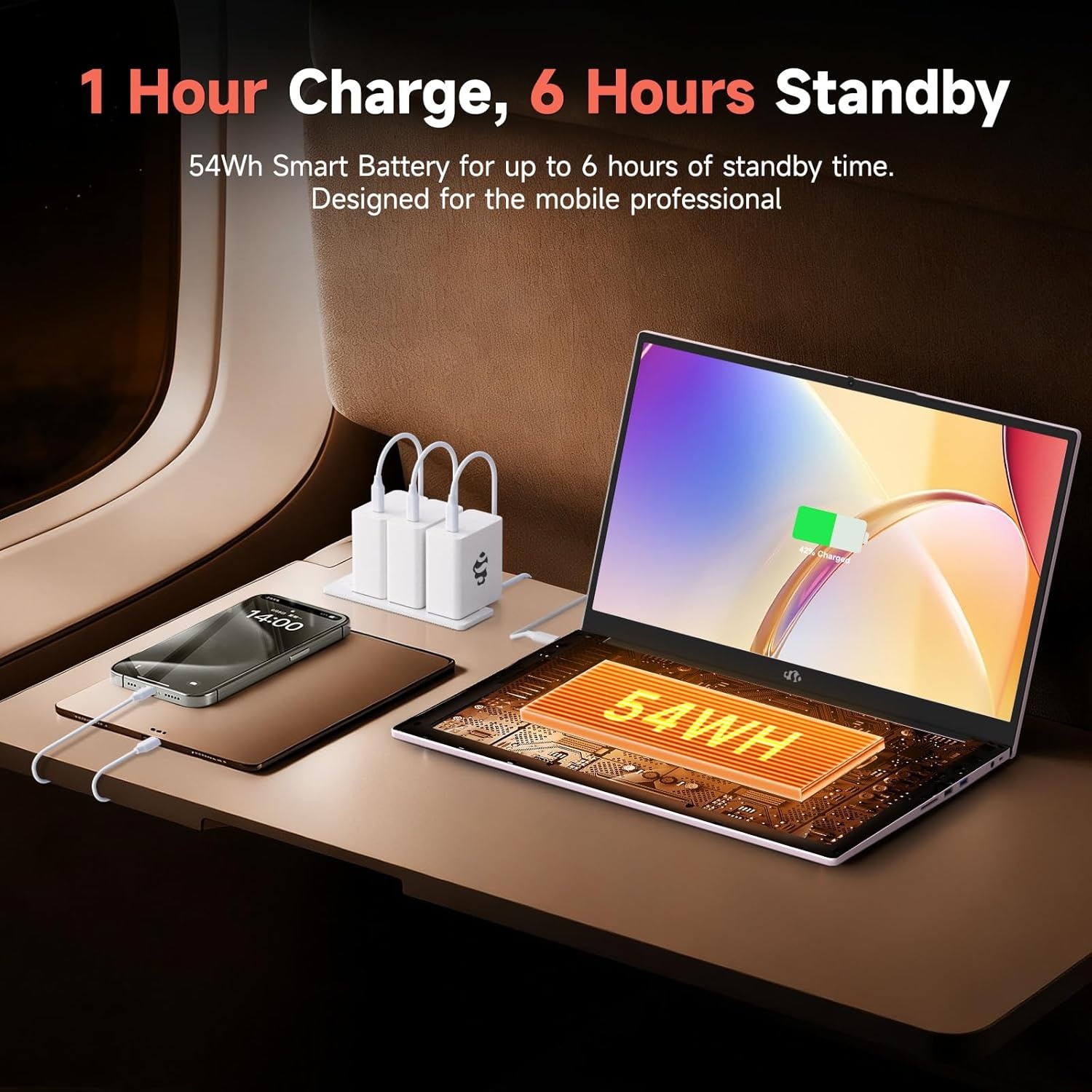 image:imageNIMO LightGamingLaptop 156 FHD Computer with AMD 8Core R7 7735HS 16GB DDR5 RAM 1TB SSD Up to 475GHz Beat i712650H Radeon 680M GPU 100W TypeC 180 View for Business and School 2Y WarrantyRose Gold