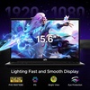 image:imageNIMO 156 AMD Gaming Laptop 6 Cores Ryzen 5 6600H 16GB DDR5 RAM 512GB SSDBeat i71165G7 Radeon 660M 100W Fast Charging Backlit Keyboard 180 LayFlat Computer for Studentamp Business 2Yr WarrantyBlack