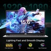 image:imageNIMO 156 AMD Gaming Laptop 6 Cores Ryzen 5 6600H 16GB DDR5 RAM 512GB SSDBeat i71165G7 Radeon 660M 100W Fast Charging Backlit Keyboard 180 LayFlat Computer for Studentamp Business 2Yr WarrantySilver