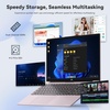 image:imageNIMO 156 FHD IPS UltraLightLaptop Intel Hexa Cores I3 Up to 44GHz beat i71165G7 65W PD Fast Charge 8GB RAM 256GB SSD Backlit Keyboard Fingerprint PC for Campus Nomad amp Remote WorkRose Gold