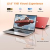 image:imageNIMO 156 FHD Laptop 13th Gen Intel Twin Lake up to 36GHz Beat i310110U 16GB RAM 512GB SSD for Student amp Office with 2 Year Warranty 65W TypeC 5358Wh Battery Backlit Keyboard FingerprintRed