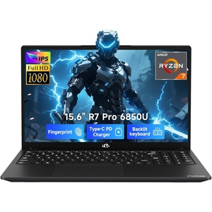 image:imageNIMO 156 IPS FHDBusinessLaptop 8 Cores AMD Ryzen 7 Pro 6850U 32GB RAM 1TB SSD Beat i71360P Up to 47GHz Radeon 680M 100W Fast PD Backlit Keyboard for Content Creators amp Student 2Yr WarrantyBlack