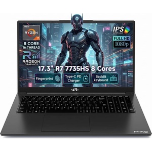 image:imageNIMO 173 Gaming Laptop AMD Ryzen 7 7735HS 8 Cores 32GB DDR5 1TB SSD Windows 11 FHD IPS 180 View Fingerprint Backlit Keyboard 100W Fast Charging WiFi 6E Computer for Business amp StudentBlack