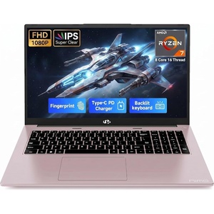 image:imageNIMO 173 Gaming Laptop AMD Ryzen 7 7735HS 8C16T Up to 475GHz 16GB DDR5 RAM 256GB PCIe 40 SSD 100W PD Fast Charging FHD Display Backlit KB Fingerprint SD Card Reader Windows 11Rose Gold