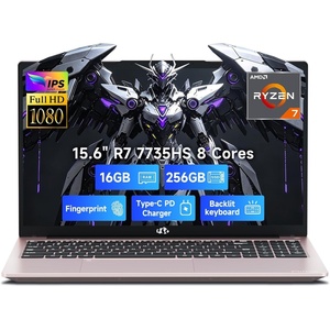 image:imageNIMO LightGamingLaptop AMD Ryzen 7 7735HS Beats i712650H 16GB DDR5 256GB SSD 100W PD Radeon 680M 156 FHD Backlit KB Fingerprint Computer for Business Gaming College SchoolRose Gold
