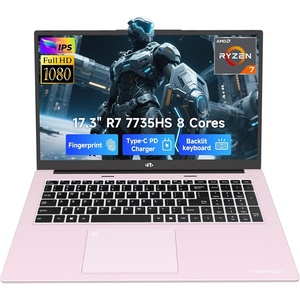 image:imageNIMO LightGamingLaptop 173 FHD Computer with AMD 8Core R7 7735HS Up to 475GHz Beat i712650H 16GB DDR5 RAM 256GB SSD Radeon 680M GPU 100W Fast PD 180 View for Content Creator 2Y WarrantyRose Gold