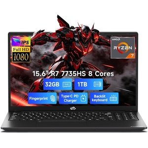 image:imageNimo Laptop Computer AMD Ryzen 7 7735HS 8C16T Beats i712700H 32GB DDR5 RAM 1TB NVMe SSD 156 FHD IPS Backlit Keyboard Fingerprint Win 11 Business Laptop for College Students amp GamingBlack