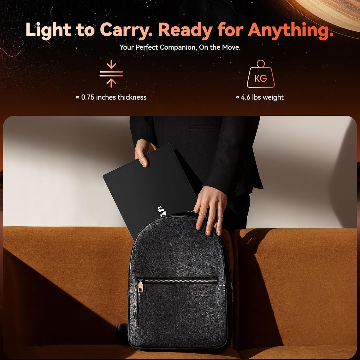 image:imageNIMO 173 Gaming Laptop AMD Ryzen 7 7735HS 8 Cores up to 475GHz 32GB DDR5 RAM 1TB SSD Radeon 680M IPS FHD 180 View WiFi 6E 100W TypeC Windows 11 Backlit Keyboard ComputerBlack