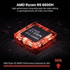 image:imageNIMO 156 FHD IPS Gaming Laptop AMD Ryzen 5 6600H Up to 45GHz Beat i71165G7 16GB DDR5 RAM 512GB PCIe 40 SSD AMD Radeon 660M GPU 100W PD Fast Charging Fingerprint for Student amp BusinessBlack