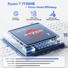 image:imageNIMO 173 FHD Laptop AMD Ryzen 7 7735HS 8Core Beat i513500H 16GB DDR5 1TB PCIe 40 SSD Win11 Backlit KB Fingerprint Reader 100W PD amp 2Y Warranty for Business and GamingBlue