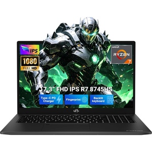 image:imageNIMO 173 GamingCreatorLaptop 8Core Ryzen 7 8745HS 32GB RAM 1TB SSD Beat i71360P up to 49GHz Radeon 780M USB 40 FHD 100W Fast PD for Video Editing AI Tasks amp Remote Streaming 2Yr WarrantyBlack