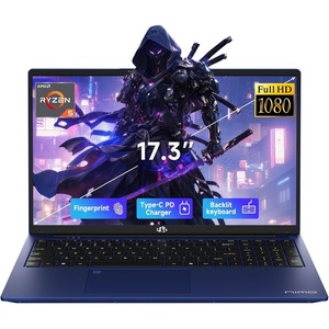 image:imageNIMO 173 Laptop for Business amp Productivity AMD Ryzen 5 6600H Up to 45GHz 32GB DDR5 RAM 1TB SSD Radeon 660M GPUComputer 100W TypeC Fast Charge for Multitasking Fingerprint Backlit KBBlue